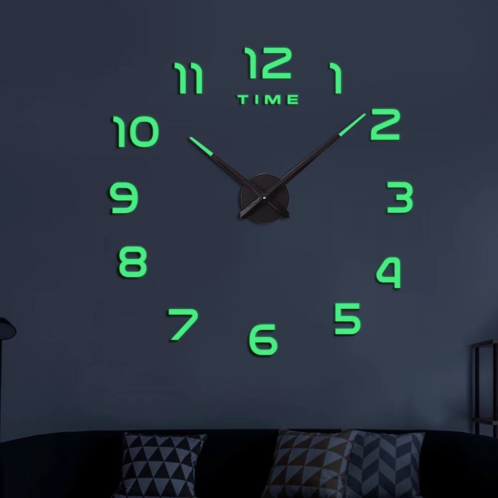3D Luminous Decorative Wall Clock