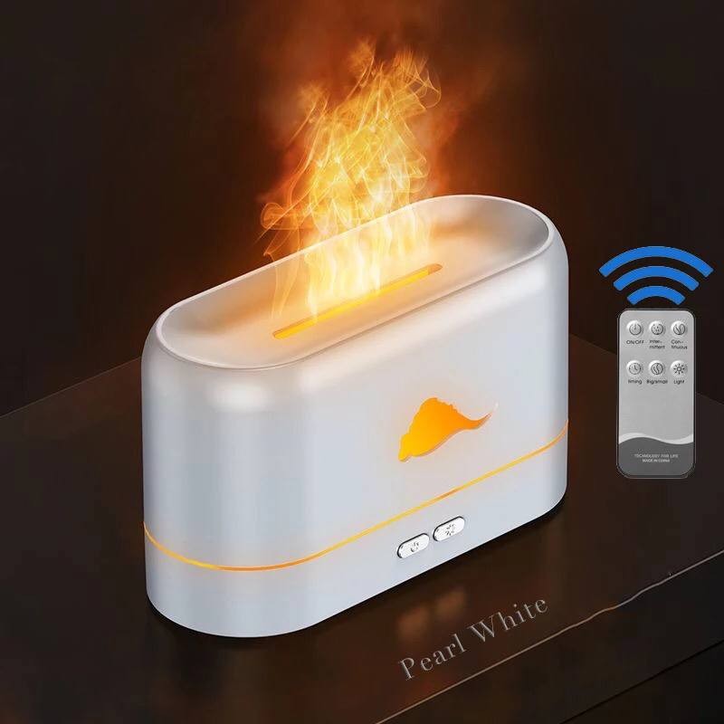 350ML BLUETOOTH SPEAKER REMOTE CONTROL FIRE AROMA DIFFUSER