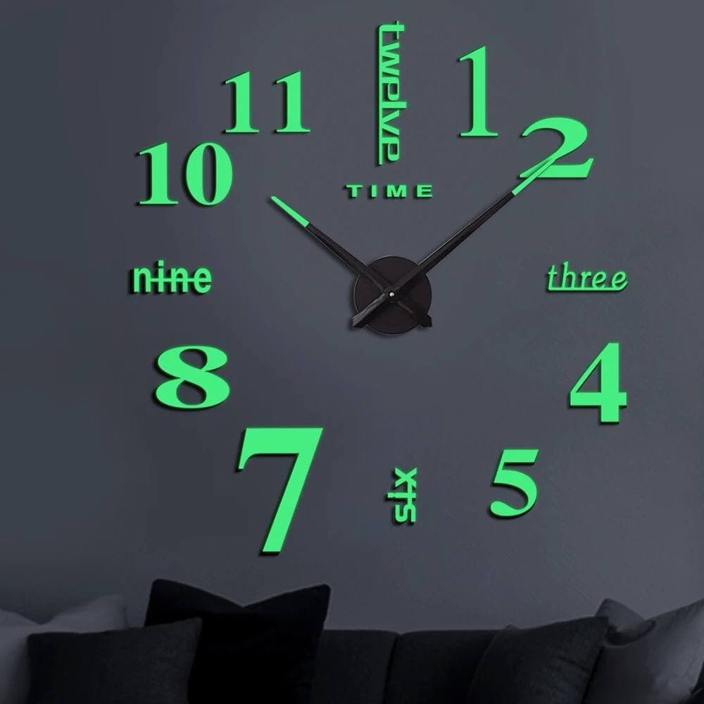 3D Luminous Decorative Wall Clock
